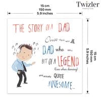 Card For Fathers Day Awesome Dad