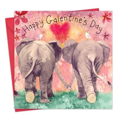 Card For Galentine's Day Elephants