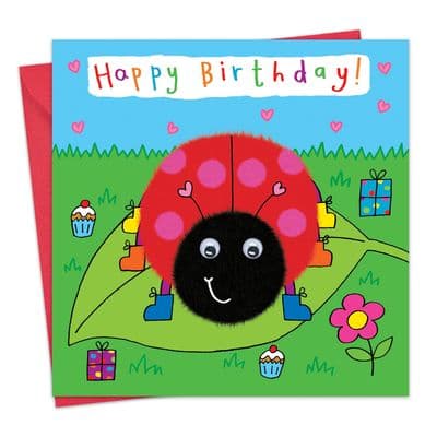 Children's Birthday Card - Ladybird