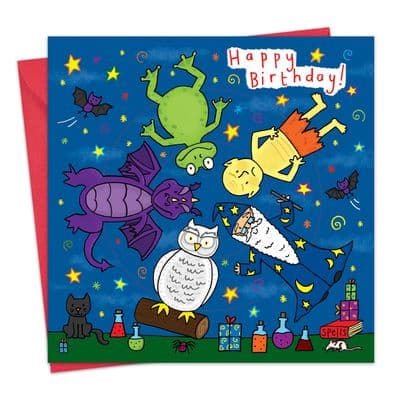 Children's Birthday Card Spinner - Magic Time