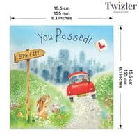 You Passed Your Driving Test Cards. Congratulations Cards. Good Luck Cards. Well Done Cards. Twizler.