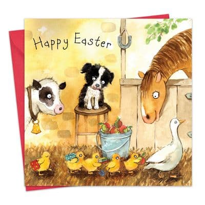 Cute Easter Card - Farmyard Animals