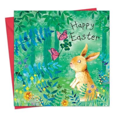 Cute Easter Card - Meadow Rabbit