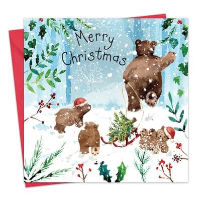 Cute Xmas Card with Bears