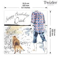 Relation Birthday Cards. Birthday Card For Him. Dad Birthday Card. Happy Birthday Cards. Twizler.