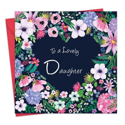 Daughter Birthday Card - Mixed Floral