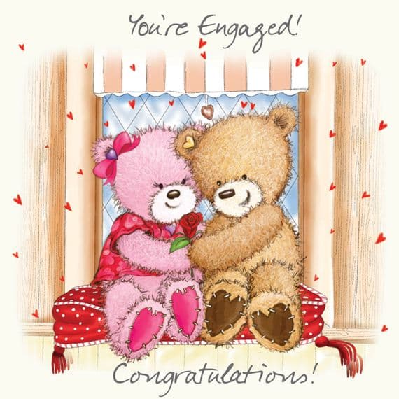 Birthday Bear With Pink Balloon, Happy Birthday Card