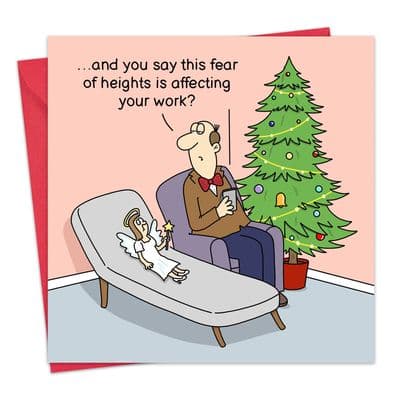 Fairy Therapy Funny Christmas Card