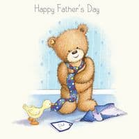 Birthday Bear With Pink Balloon, Happy Birthday Card