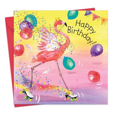Flamingo Girls Birthday Card