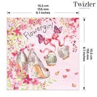 Flowergirl Cards. Wedding Cards. Cute Cards. Will You Be My Flowergirl Cards. Twizler.
