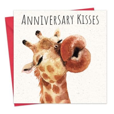 Funny Anniversary Card - Giraffe