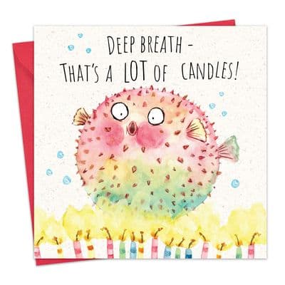 Funny Birthday Card For Her - Pufferfish
