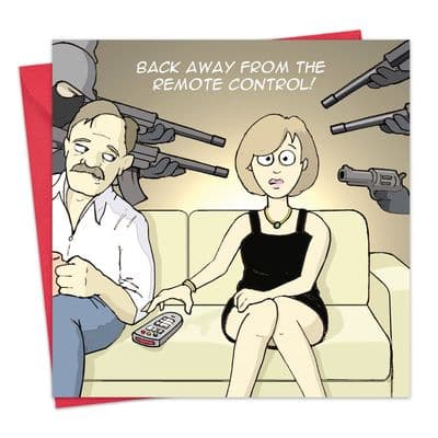 Funny Birthday Card Remote Wars