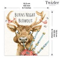 Burns Night Cards. Cute Cards. Scottish Animal Cards. Scotland Greetings Cards. Twizler