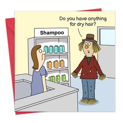 Funny Card Dry Hair