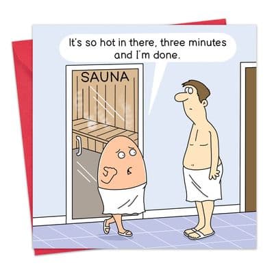 Funny Card - Egg Sauna