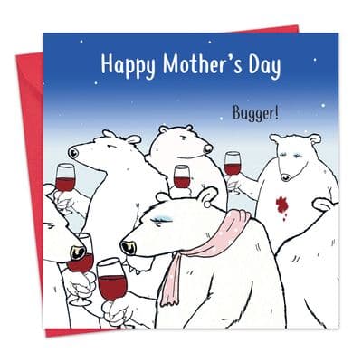 Funny Card For Mothers Day Bugger Bear
