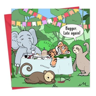 Funny Card - Late Sloth