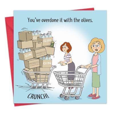 Funny Card Overdone Olives