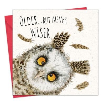 Funny Card Owl Never Wiser