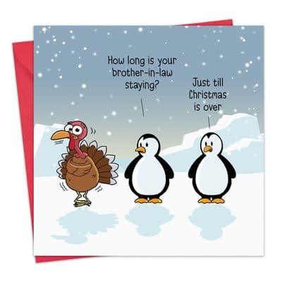 Funny Christmas Card Family Wars