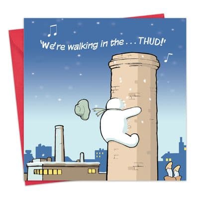 Funny Christmas Card Walking in the THUD!