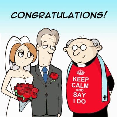 Funny Congratulations Wedding Card