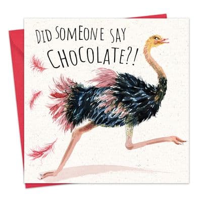 Funny Easter Card - Ostrich