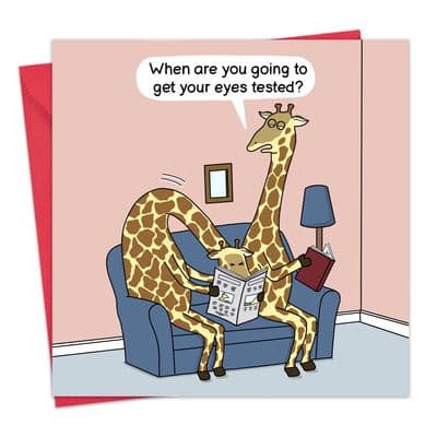 Funny Giraffe Card