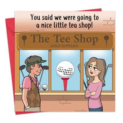 Funny Golf Card - Tee Shop