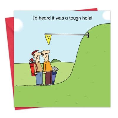 Funny Golf Card - Tough Hole