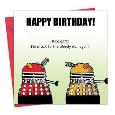 Funny Happy Birthday Card Daleks