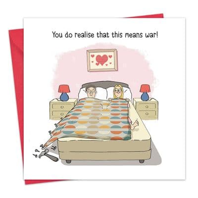 Funny Marriage Card Duvet Stealer