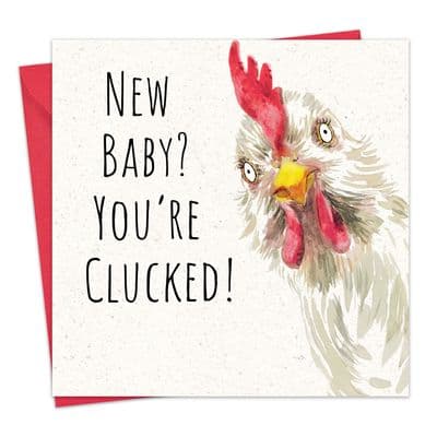 Funny New Baby Card - Chicken