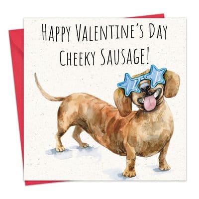 Funny Valentine's Day Card - Sausage Dog