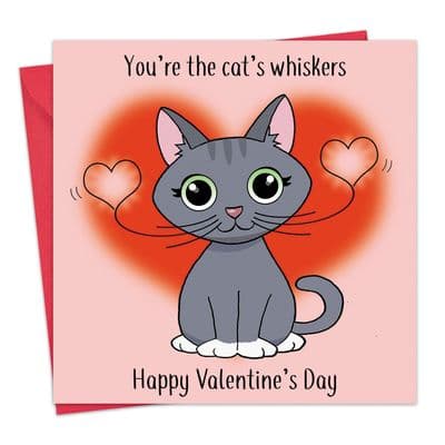 Funny Valentines Day Card From The Cat