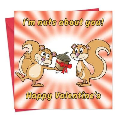 Funny Valentines Day Card Nuts