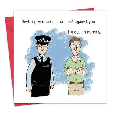 Funny Wedding Card I Know I'm Married