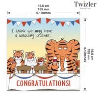 Funny Wedding Cards. Funny Congratulations On Your Wedding Cards. Funny Congratulations Cards. Funny Thank You Cards. Humorous Greeting Cards. Twizler.