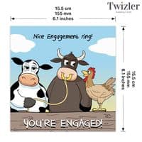 Funny Engagement Cards. Funny Youre Engaged Cards. Funny Congratulations Cards. Funny Cards for Engagement. Humorous Greeting Cards. Twizler.