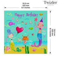 Childrens Birthday Cards. Cute Cards. Age Cards. Happy Birthday Cards. Twizler.