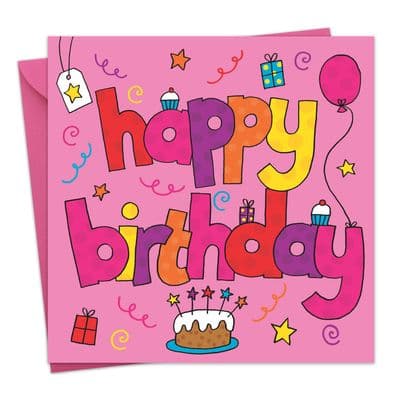 Girls Happy Birthday Card