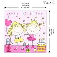 Childrens Birthday Cards. Cute Cards. Age Cards. Happy Birthday Cards. Girls Cards. Boys Cards. Twizler.