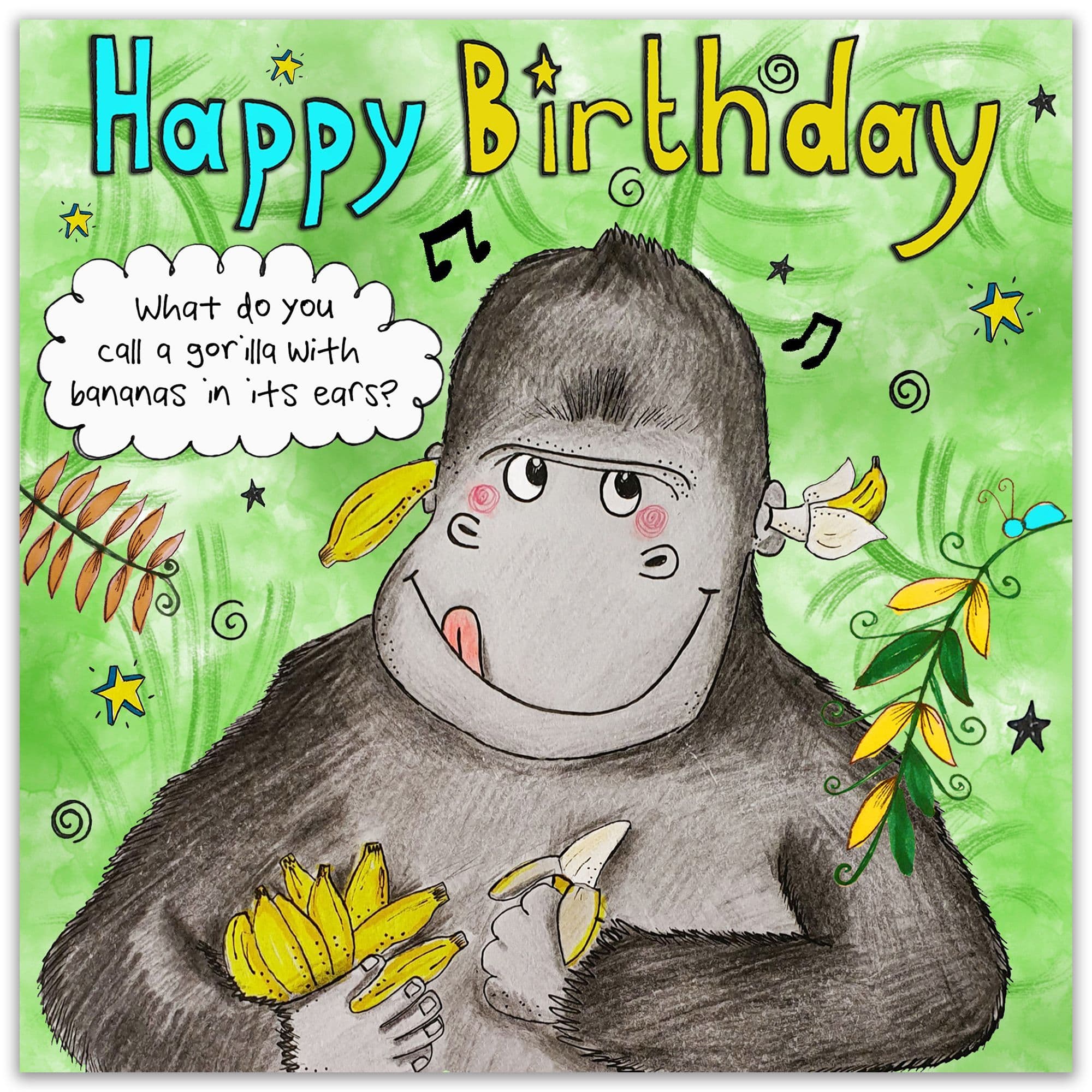 Children's Birthday Card Funny Children's Birthday Card Children's Card ...