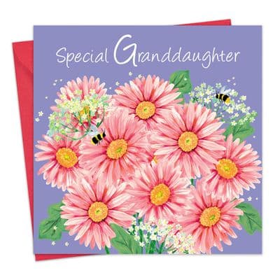 Granddaughter Birthday Card - Gerberas