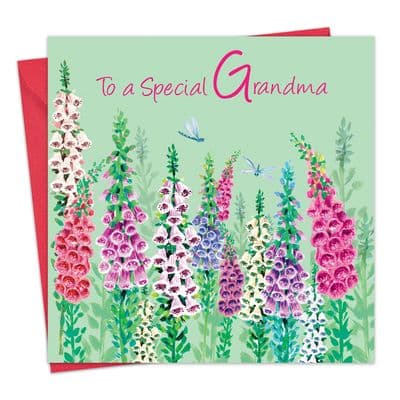 Grandma Birthday Card - Foxglove