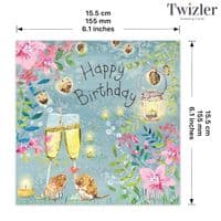 Cute Birthday Cards. Cute Cards. Adorable Cards. Happy Birthday Cards. Animal Cards. Twizler.