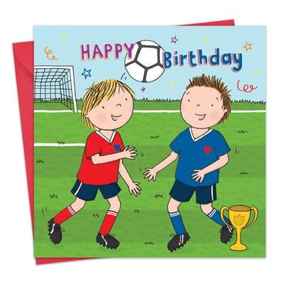 Happy Birthday Card For Boy Football