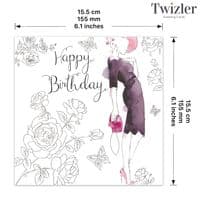 Gorgeous Birthday Cards. Birthday Card For Her. Female Birthday Card. Happy Birthday Cards. Twizler.